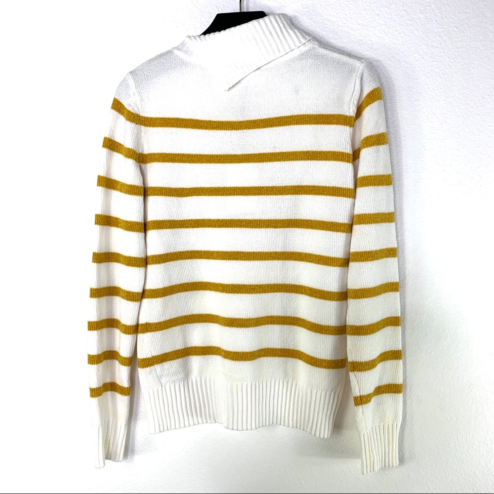 ENGLISH FACTORY Striped Sweater Split Turtleneck - Picture 5 of 5